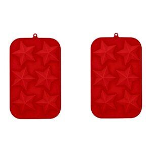 2 Red Stars Cookie Treat Molds - Patriotic, Election day